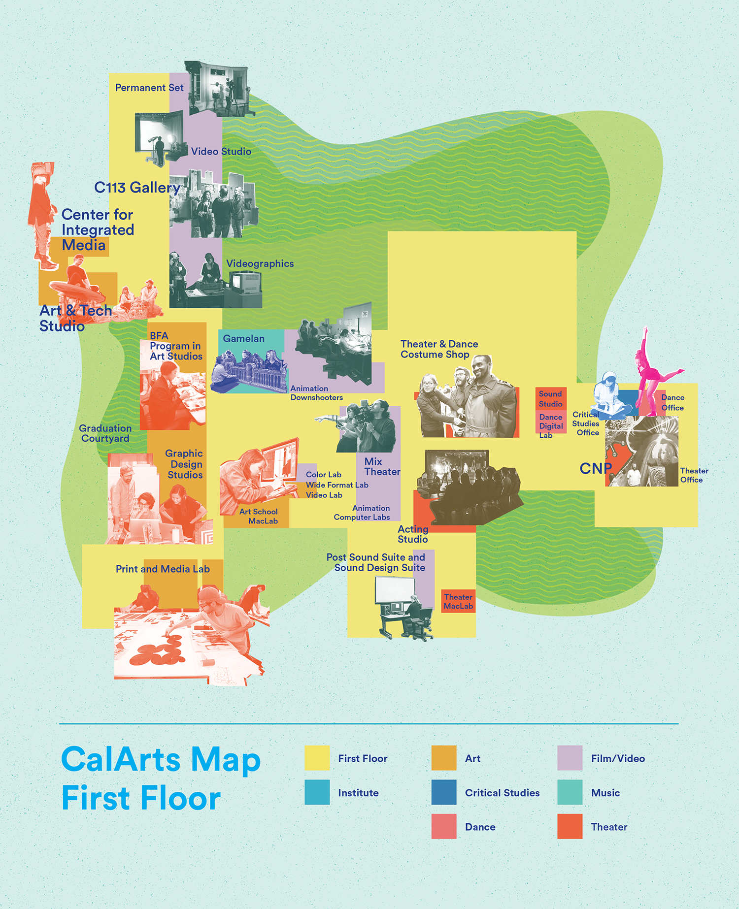 Map of the CalArts First Floor