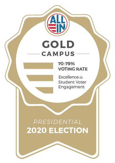 All in Gold Seal for voting participation