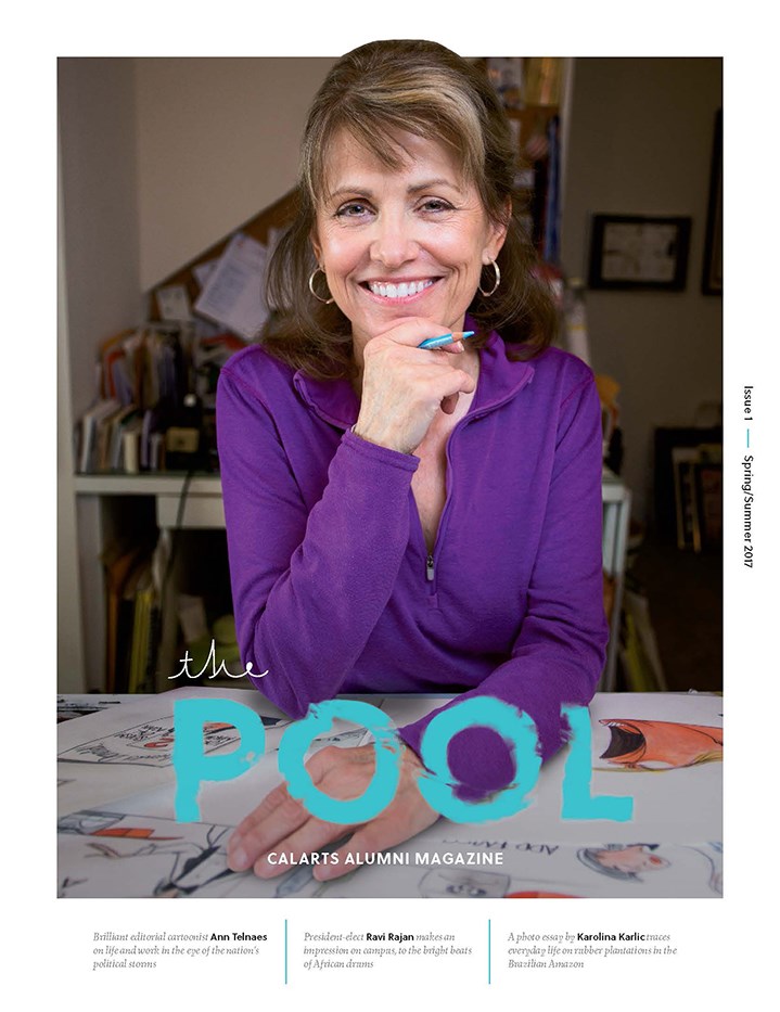 Cover of CalArts the Pool Issue 1 featuring Ann Telnaes