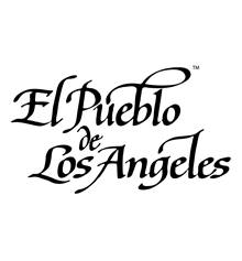 Logo for El Peublo de Los Angeles with a white background