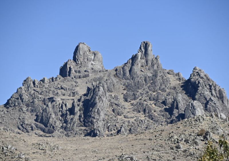 a rock mountain