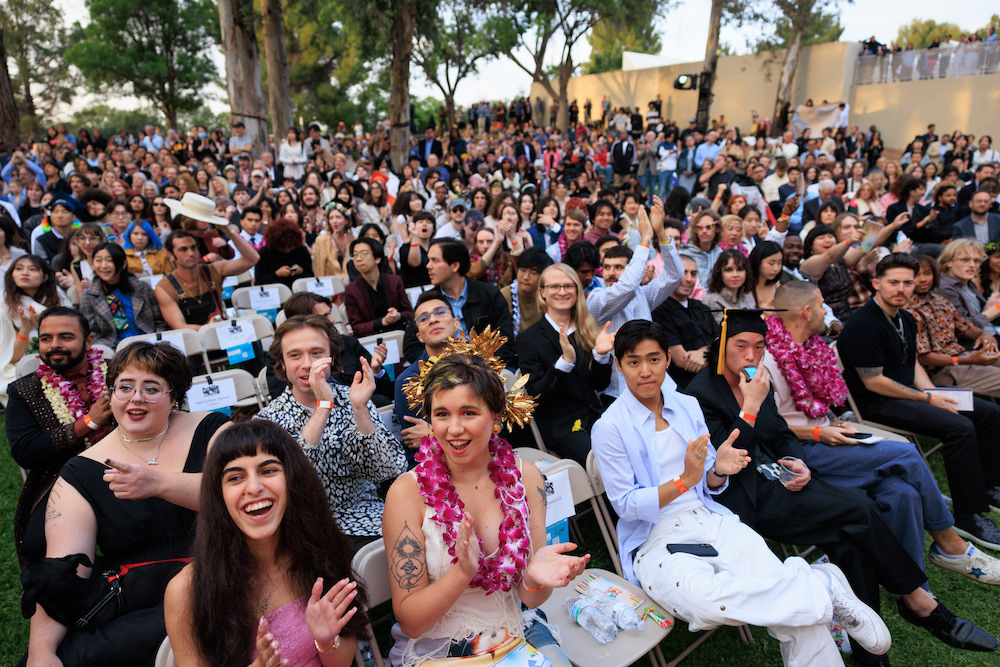 CalArts students celebrating at Graduation 2025
