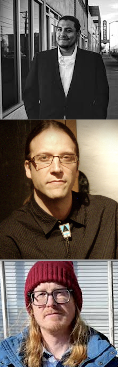 photos of Ruben Olguin, Chad Hamil, and Michael Ned Holte