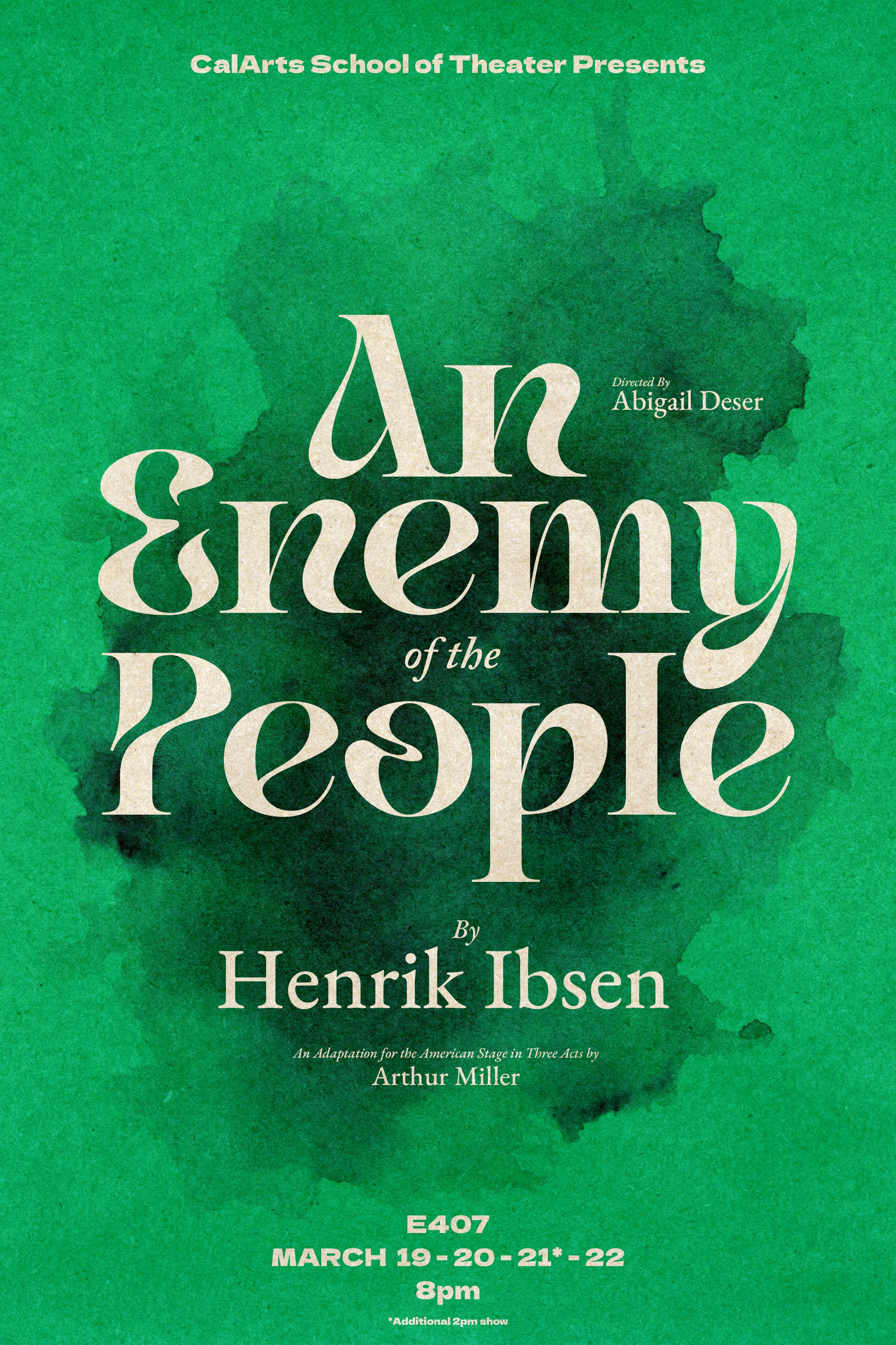 an enemy of the people calarts poster