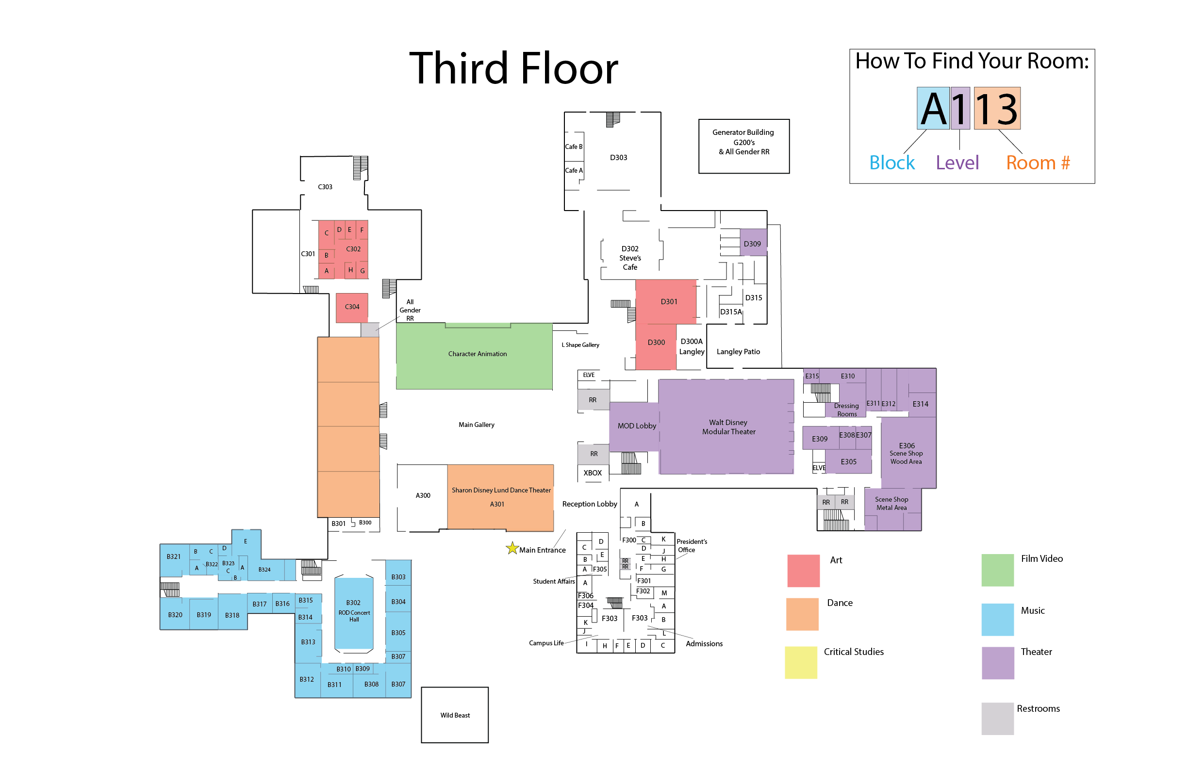 Campus Maps - 3rd Floor