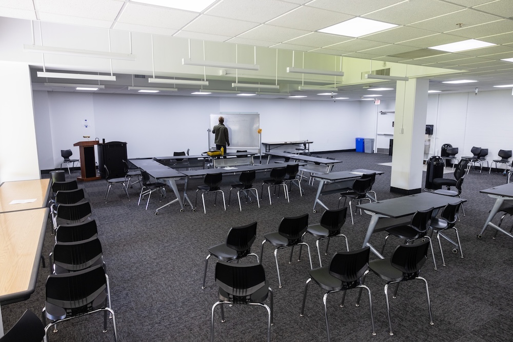 The new Critical Studies lecture hall at CalArts.