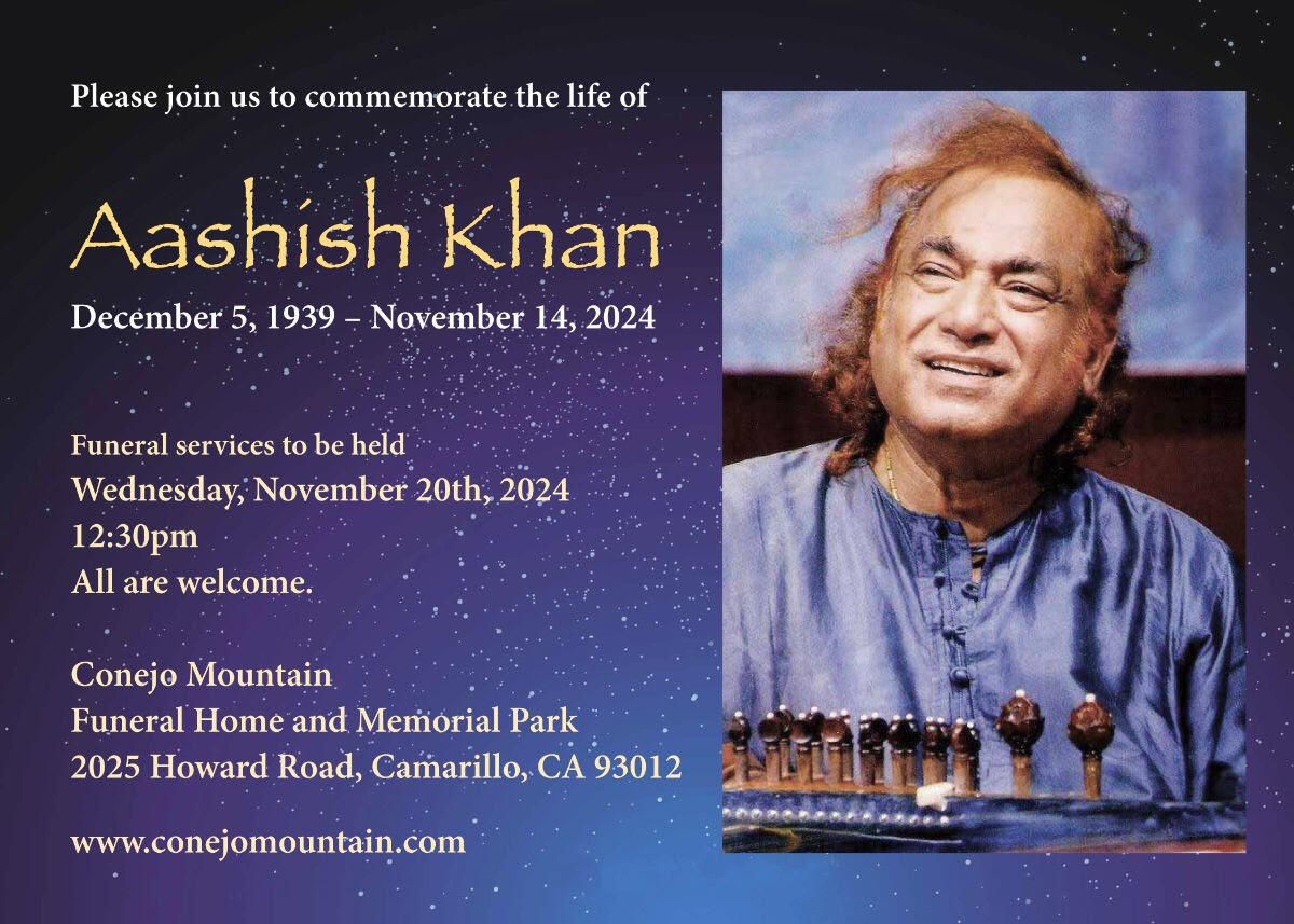 In Memoriam: Aashish Khan