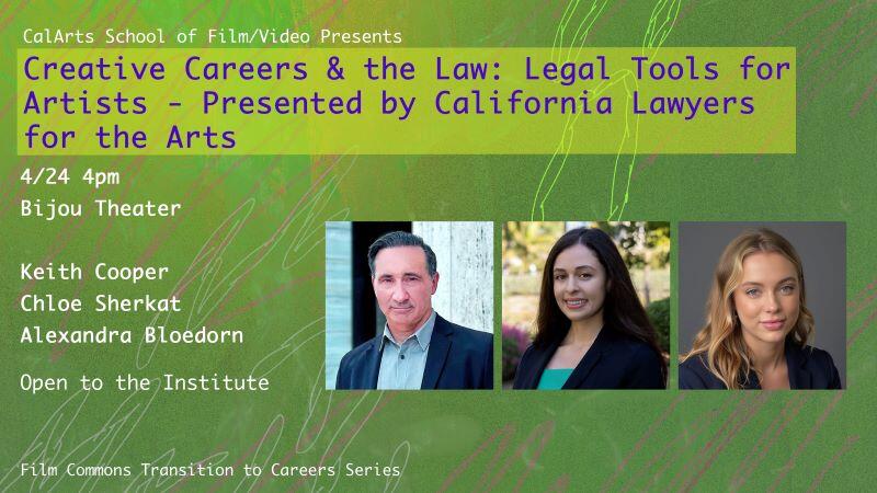 Film Commons: Creative Careers &amp; the Law: Legal Tools for Artists