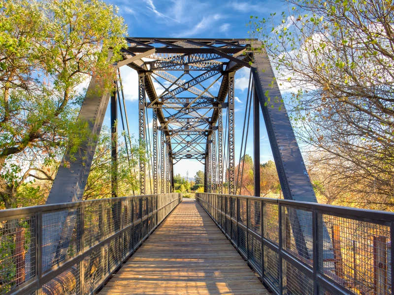 Railroad Bridge Over Iron Horse Trailhead