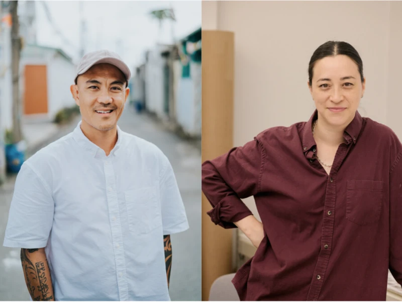 Tuan Andrew Nguyen and Gala Porras-Kim portraits