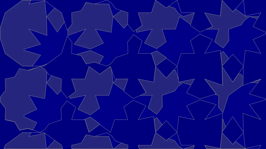 starburst pattern on a dark blue background